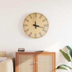 Horloge murale avec aiguilles lumineuses jaune &Oslash;30 cm