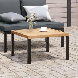 Table basse de noir 65x65x40 cm aluminium