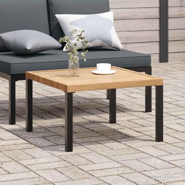 Table basse de noir 65x65x40 cm aluminium