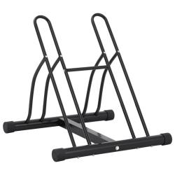 Support de v&eacute;lo au sol autoportant pour 2 v&eacute;los acier