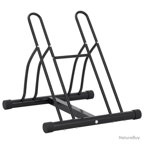 Support de v�lo au sol autoportant pour 2 v�los acier