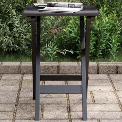 Table d'appoint pliable noir bois de peuplier massif
