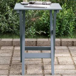 Table d'appoint pliable gris bois de peuplier massif