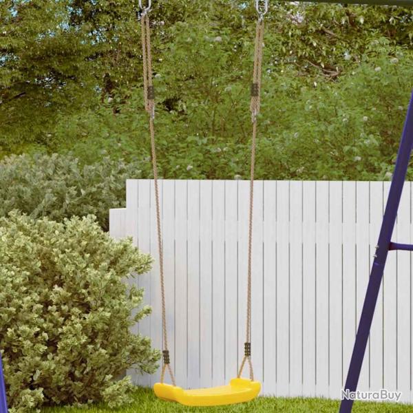 Balan�oire d'ext�rieur d'enfants simple et corde r�glable jaune
