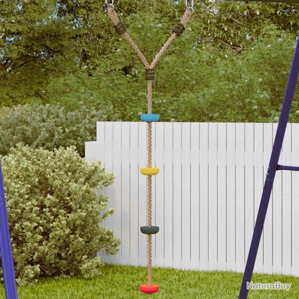 Balan�oire � c�ble � disque d'enfants et 4 marches multicolore