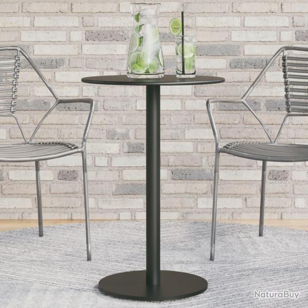 Table de ronde noir �50x72 cm acier