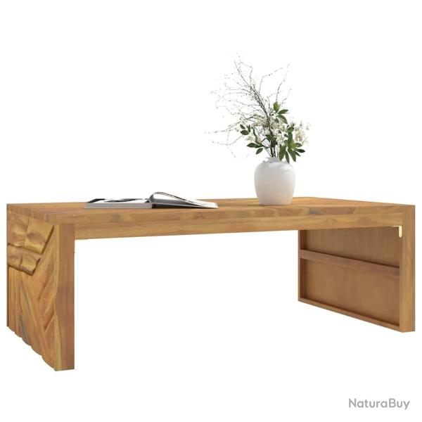 Table basse 110x60x38 cm bois de teck solide