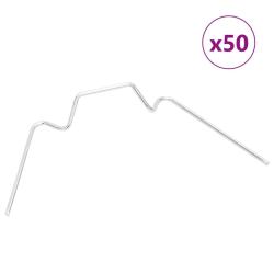 Clips pour serre 50 pcs type W acier galvanis&eacute;