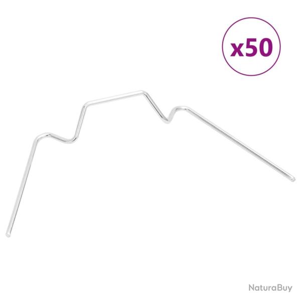 Clips pour serre 50 pcs type W acier galvanis�