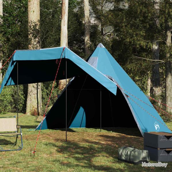 Tente de camping tipi 5 personnes bleu imperm�able