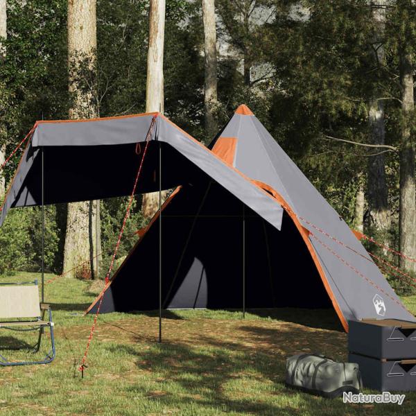 Tente de camping tipi 5 personnes gris imperm�able