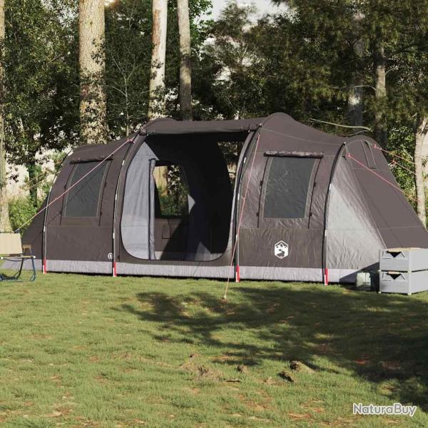 Tente de camping tunnel 4 personnes marron imperm�able