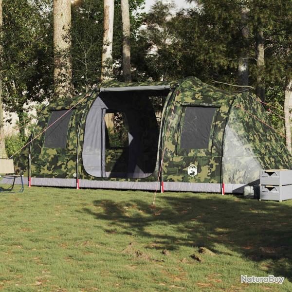 Tente de camping tunnel 4 personnes camouflage imperm�able