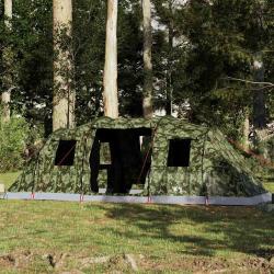 Tente familiale tunnel 6 personnes camouflage imperm&eacute;able