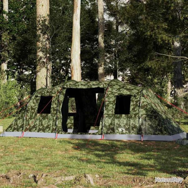 Tente familiale tunnel 6 personnes camouflage imperm�able