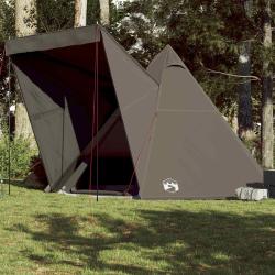 Tente familiale tipi 6 personnes marron imperm&eacute;able