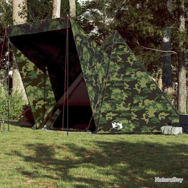 Tente familiale tipi 6 personnes camouflage imperm�able