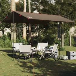 B&acirc;che de camping marron 366x306 cm imperm&eacute;able