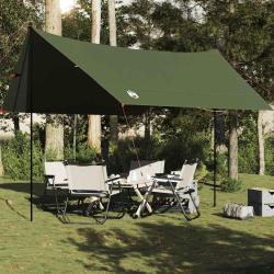 B&acirc;che de camping vert olive 438x376x212 cm imperm&eacute;able