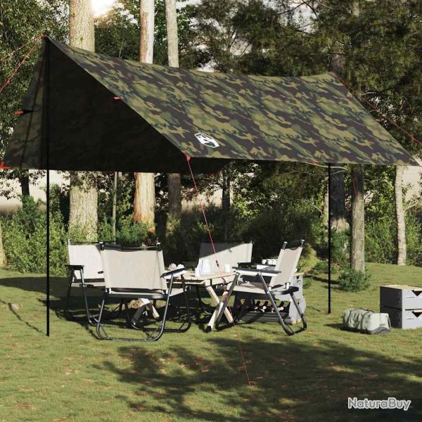 B�che de camping camouflage 438x376x212 cm imperm�able
