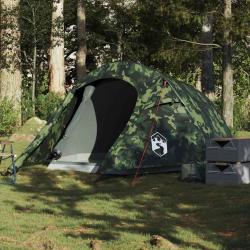 Tente de camping tunnel 3 personnes camouflage imperm&eacute;able