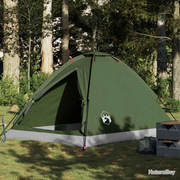 Tente de camping � d�me 4 personnes vert olive imperm�able