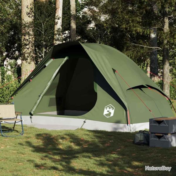 Tente familiale � d�me 6 personnes vert olive imperm�able