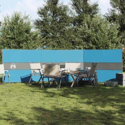 Brise-vent de camping bleu 490x123 cm imperm&eacute;able