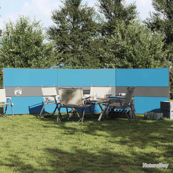 Brise-vent de camping bleu 490x123 cm imperm�able