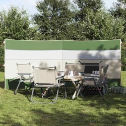 Brise-vent de camping vert 340x130 cm imperm&eacute;able