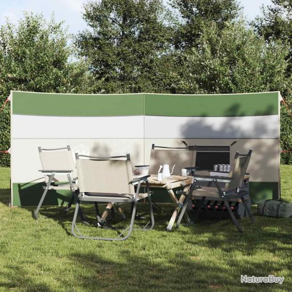 Brise-vent de camping vert 340x130 cm imperm�able