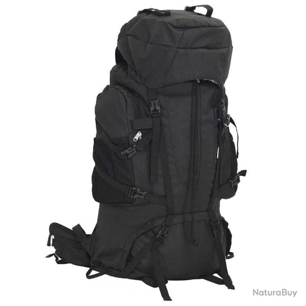Sac � dos de randonn�e noir 100 L tissu oxford