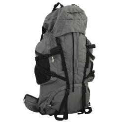 Sac &agrave; dos de randonn&eacute;e gris 100 L tissu oxford