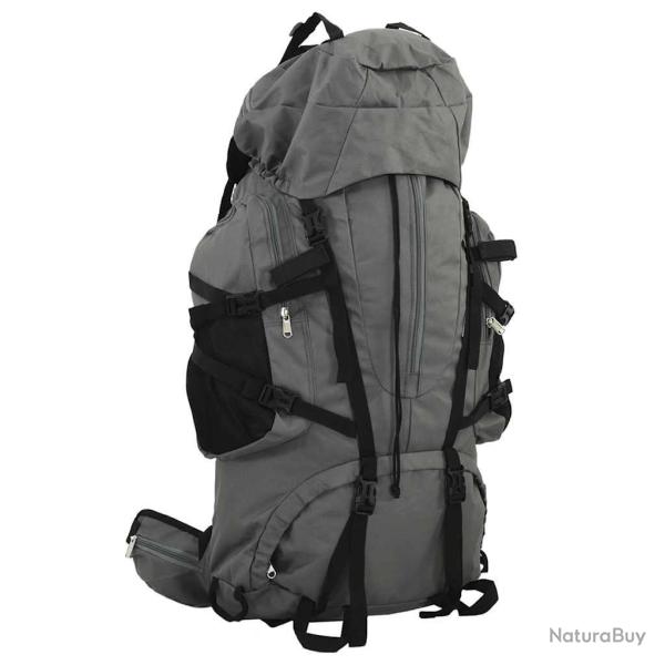 Sac � dos de randonn�e gris 100 L tissu oxford