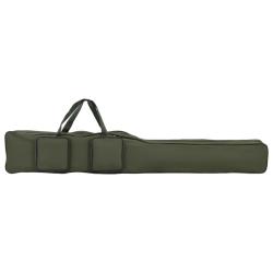 Sac de canne &agrave; p&ecirc;che vert fonc&eacute; 160 cm tissu oxford