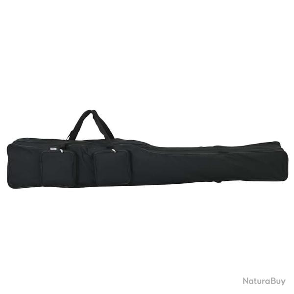 Sac de canne � p�che noir 160 cm tissu oxford