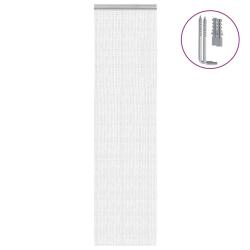 Moustiquaire de porte &agrave; cha&icirc;ne 56x202 cm aluminium