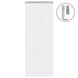 Moustiquaire de porte &agrave; cha&icirc;ne 80x201 cm aluminium