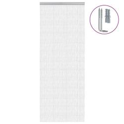 Moustiquaire de porte &agrave; cha&icirc;ne 80x212 cm aluminium