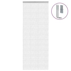 Moustiquaire de porte &agrave; cha&icirc;ne 80x221 cm aluminium