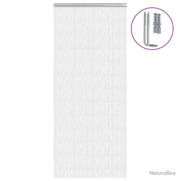 Moustiquaire de porte � cha�ne 90x200 cm aluminium