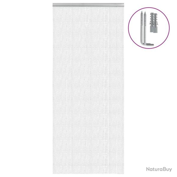 Moustiquaire de porte � cha�ne 90x220 cm aluminium