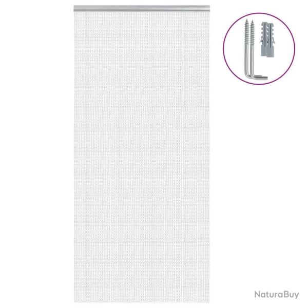 Moustiquaire de porte � cha�ne 100x200 cm aluminium