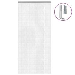 Moustiquaire de porte &agrave; cha&icirc;ne 100x212 cm aluminium