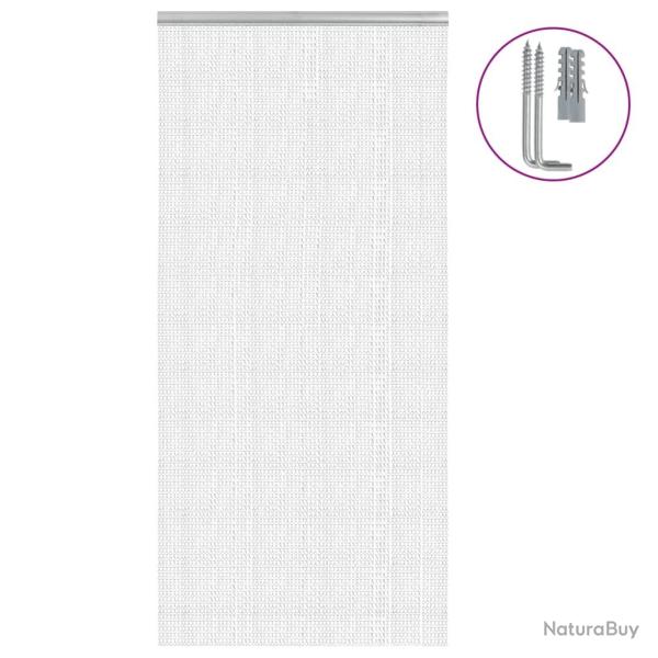 Moustiquaire de porte � cha�ne 100x212 cm aluminium