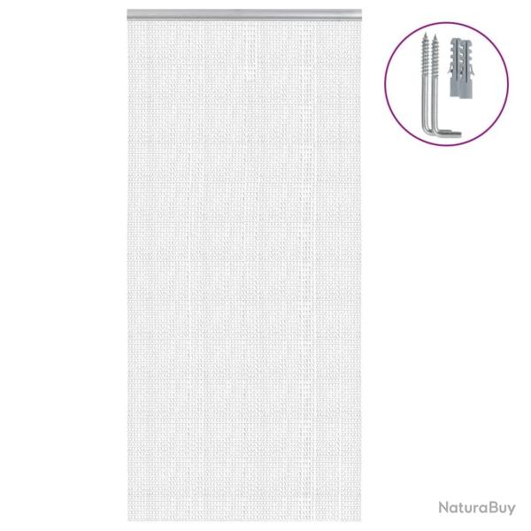 Moustiquaire de porte � cha�ne 100x226 cm aluminium