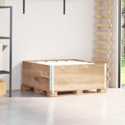 Colliers de palette 2 pcs 100x100 cm bois de pin solide