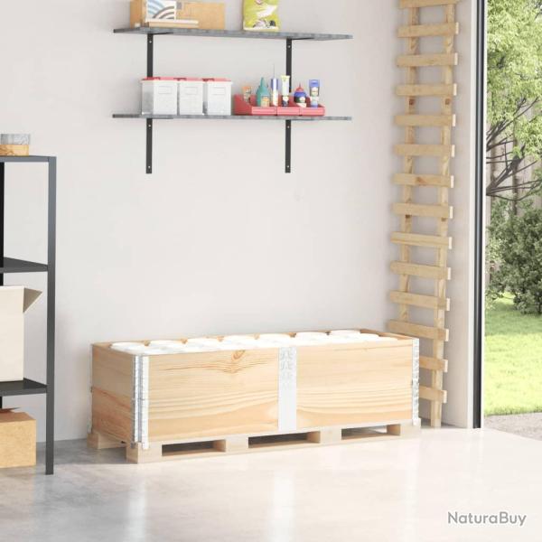 Colliers de palette 2 pcs 150x50 cm bois de pin solide