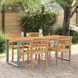 Table de Gris 160 x 80 x 75 cm Bois d'Acacia Massif