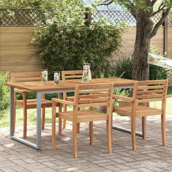 Table de Gris 180 x 90 x 75 cm Bois d'Acacia Massif